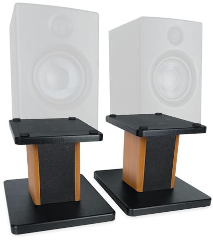 keepdrum SS041RW Boxenständer Tisch-Stative für Monitor-Boxen Rosewood Palisander 1 Paar