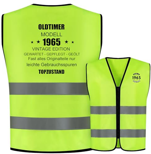 Hestya Lustige Geburtstagsweste 60 Jahre - Spaß Weste & Geschenk zum 60. Geburtstag für Männer