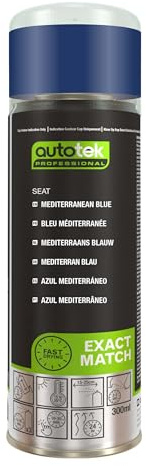 Autotek Professional Exact Match Car Spray Paint - SEAT Mediterranean Blue Aerosol Spray 300ml