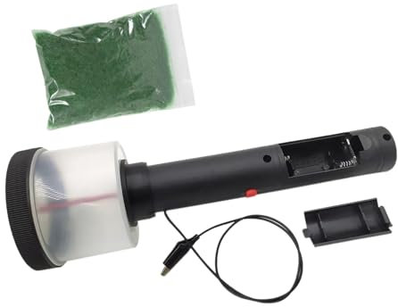 EHYSYN Seeding tool Static Grass Applicator Kit, Electrostatic Flock Landscaping Flocking Machine 1-12mm Flocking Kit Manual Seeder