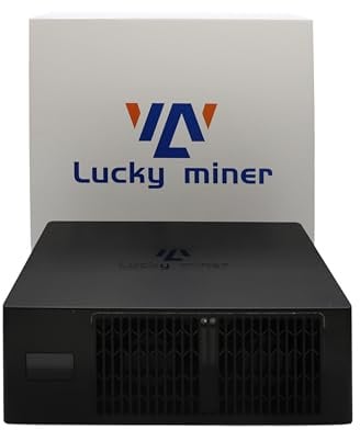 Lucky Miner LV08 Verbesserte Version 4.2TH/s 120W BTC Crypto Miner mit BM1366 Chip SHA256 Algorithmus 2.4G WiFi Home/Office Mining, P2P/Solo Mining, 42 Münzen Unterstützung