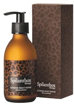 Spilanthox therapy - Extreme Night Repair Special Edition Leopard 200ml - Gesichtscreme zur Faltenreduktion - Anti-Aging Gesichtspflege - Spilanthol, Hyaluronsäure & Zink - Naturkosmetik
