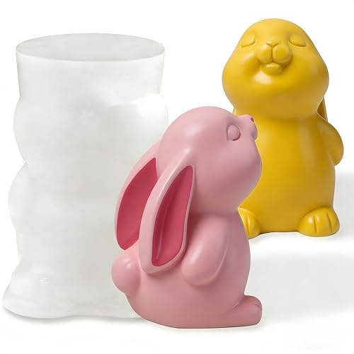 EPODA Silikonform Gießformen Ostern, Hase Silikonformen, Gießform Ostern Silikonformen Ostern Silikon Gießform Ostern Gießformen Ostern für Deko (K)