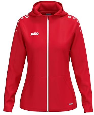 JAKO One Kapuzenjacke – Atmungsaktive Sportjacke für Damen aus 100% Polyester, mit weichem Micro-Fleece, ideal für Sport und Freizeit