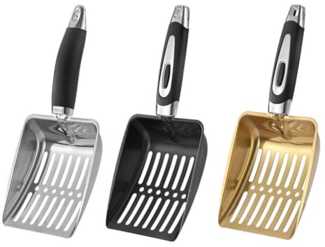 Tidevib Kaminaschenschaufel Holzöfen und Feuerstellen, hohles Design, effiziente Ascheentfernung und Reinigung, Metallkonstruktion, 25,5 x 10,8 cm