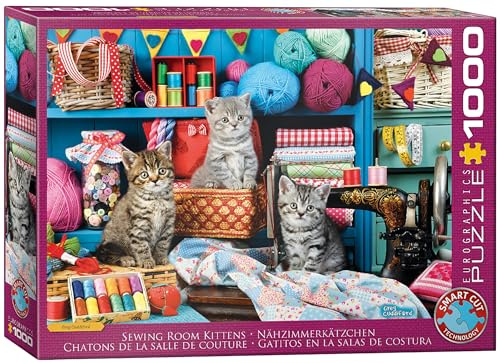 Kittens in The Sewing Room by Greg Cuddiford