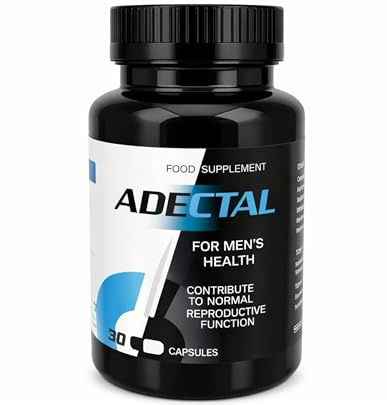 Adectal Nahrungsergänzungsmittel für Männer – 30 Kapseln – mit Echinacea-Extrakt, Ginkgo-biloba-Extrakt, Zink und Lycopin (1)