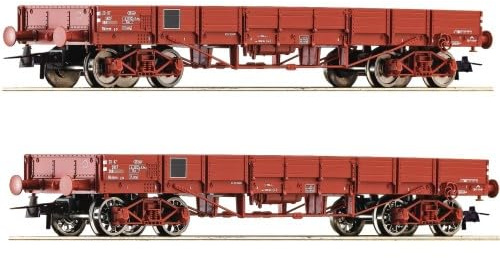 6600224 H0 2er Set Niederbordwagen, SNCF, Ep. III-IV