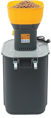 Getreidemühle Elektrisch mit 5 Siebe, 55L 400kg/H Zerkleinerer für Getreide