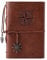 TILY Vintage nachfüllbar Notebook Premium PU-Leder Klassische Geprägte Travel Journal Tagebuch mit blanko Seiten und Retro Anhänger rotbraun