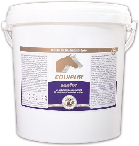 EQUIPUR Senior (Pulver) 5 kg | Mineralfutter für ältere Pferde (Seniorpferde) | organisch gebundene Spurenelemente |
