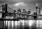 decomonkey Fototapete New York Manhatan City 400x280 cm XXL Tapete Wandbild Bild Fototapeten Tapeten Wandtapete Wand Schlafzimmer Wohnzimmer Wand Schlafzimmer Wohnzimmer Brücke Architektur schwarz