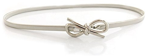 NUREINSS Stretchgürtel Damen dekorativen Stretchy Gürtel Taillengürtel Hüftgurt elastischer Gürtel für Kleider 70-100cm Silver1