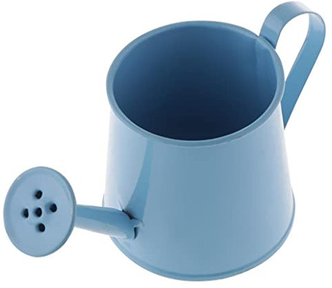 Fenteer Eisen Gießkanne Wasserkanne Blumengießer Blumenkanne Dekokanne für Pflanzen, Blau