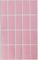 Aufkleber Pastell Pink 40 mm x 19 mm Sticker - 4 cm x 1,9 cm viereckige Etiketten 300 Stück von Royal Green