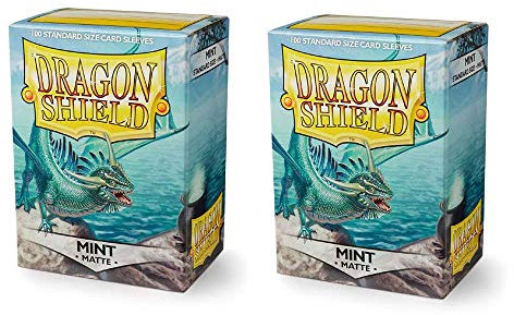 Unbekannt Dragon Shield Matte, Mint Kartenfolien Kartenhüllen Sleeves - für Sammelkarten wie Pokemon Magic - Standardgröße