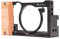 ANNSM Kamerakäfig Video-Rig für Sony RX100 VII & VI Kompaktkameras mit Holzgriff, Rahmen aus Aluminiumlegierung, kompakt, leicht, Schwarz
