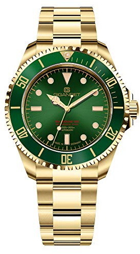 Gigandet Herren-Automatikuhr Sea Ground 300 - Made in Germany - Saphirglas - Swiss Super Luminova - Edelstahl - 300m/30bar wasserdicht - G300V-012M