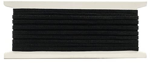 200 Metros de Goma Elastica Para Mascarillas, Cinta Elastica Costura, Goma Elastica Fina, Cinta Elastica Para Coser Y Manualidades DIY, (Negro, 5mm)