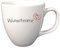 Doriantrade Kaffeebecher Tasse Porzellan Kaffeetasse 400ml Weiß kleines Herz personalisierbar mit Wunschname Name Namen Geschirr personalisiert