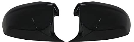 Spiegelkappen Außenspiegel kompatibel mit BMW 5er F07 F10 F11 F18 2010-2013 Schwarz Glanz