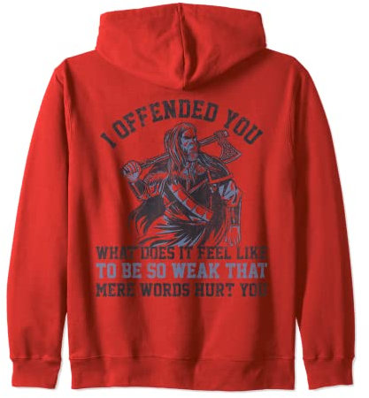 Real vikings come to Valhalla and are not afraid of enemies. Zip Hoodie