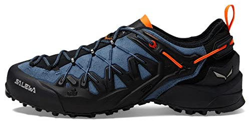 Salewa M Wildfire Edge Blau-Schwarz - Vielseitiger technischer Herren Zustiegschuh, Größe EU 44.5 - Farbe Java Blue - Bl