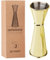 Jettory Jigger Japonais 1oz/2oz - Mesureur de Bar en Acier Inoxydable 304 avec Gravures Intérieures - Jigger à Cocktail Professionnel pour Barman et Mixologie (Or)