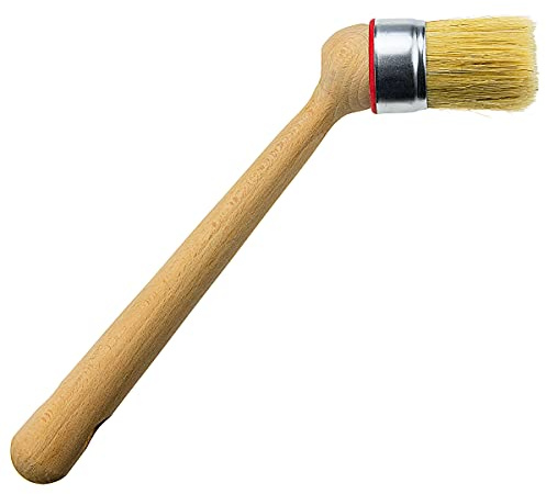 Stix Reifenpinsel Ø 50 mm für Montagepaste und Reifenpaste | Naturborsten, Gleichmäßiges Auftragen, Für Werkstatt und Reifenservice