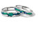 Nothern Light Aurora Polaris Coppia di anelli per lui e lei in argento Sterling 925 cielo stellato abbinato, anelli di fidanzamento con promessa, anelli di fidanzamento aperti e regolabili