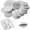 50Pcs NFC Tags, NTAG215 NFC Tags Blanko Weiß Karte, 25 mm NFC Stickers NFC Münzkarten Kompatibel mit Amiibo with Adhesive Back, NFC Enabled Phones and Devices