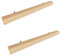 Sossai tiradores de madera de haya | GAH01 | distancia entre agujeros 224mm, longitud 304mm, 2 piezas