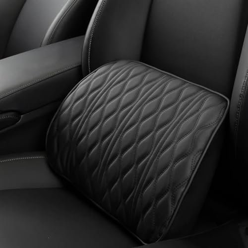 Accessoire Voiture Tuning Oreiller Cou Voiture Cuir PU Support Lombaire Taille pour Siège Appui-tête À Mémoire Forme Coussin Gadget Automobile Accessoires D'intérieur Voiture Accessoires (Couleur : W