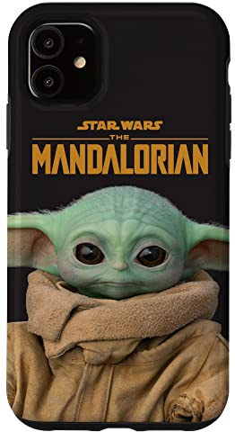 Star Wars The Mandalorian Logo and Grogu Case for iPhone 11