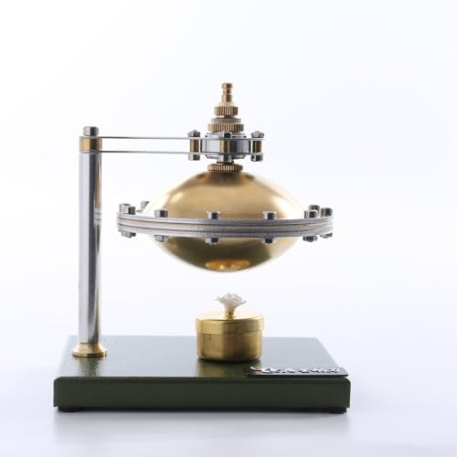 Stirlingmotor Bausatz, Externer Verbrennungsmotor Sterling Engine Kit, DIY Selbstbau UFO Spin Aufhängung Sterling Motor Bildung Wissenschaft Kit Spielzeug
