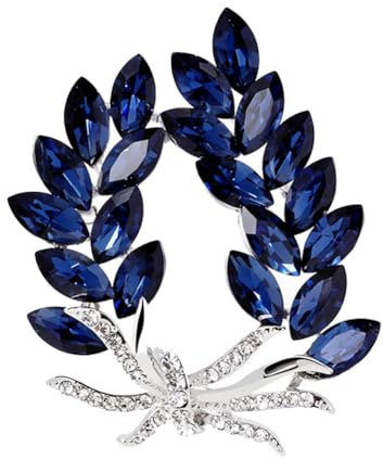 Crystal Bauhinia bouquet broche anti - éblouissement aiguille de sécurité strass blé broche set accessoires Femmes bijoux