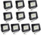 Hopelit 10W 10er LED Strahler, Led Strahler Außen Warmweiß Licht 3000K, IP66 Wasserdicht, 850LM Superhell Scheinwerfer für Garten, Garage, Patio etc.
