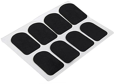 Klarinetten Mundstück Bissplatte Schwarz aus Silikon | Klarinette und Sopransaxophon, Vibrationen, 8 Stück Pack, Komfortable Zahnauflage