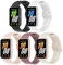 Wizvv 5 pezzi cinturino in silicone compatibile con Samsung Galaxy Fit 3, morbido impermeabile orologio sportivo per Galaxy Fit 3 SM-R390 donna e uomo, Silicone