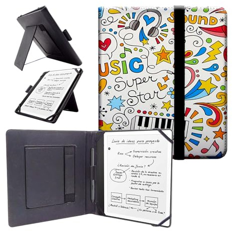 Coque pour Kindle Scribe - Compatible avec Kindle Scribe 2024-2025, étui pour liseuse électronique à motifs variés - ebook avec prise en main, douce et légère (11)