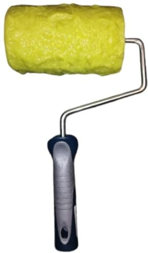 Rouleau de plâtre moulé ciment pierre béton rubber stamp ROLLER, modèle Rough, 14,5 x 9 cm environ