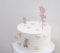 Ballerinas Acrylic Mirror Cake Toppers Ballerinas Cake Toppers Decorations,Ballet Cake Decoration. (Rose-Gold Mirror Acryl)