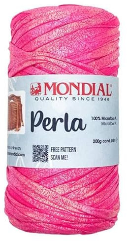 Mondial Perla Gomitolo di Colore Fucsia Cod.367