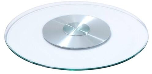Plato Giratorio Redondo de Vidrio Templado Bandeja Transparente silencioso y Suave(Ø 60cm)