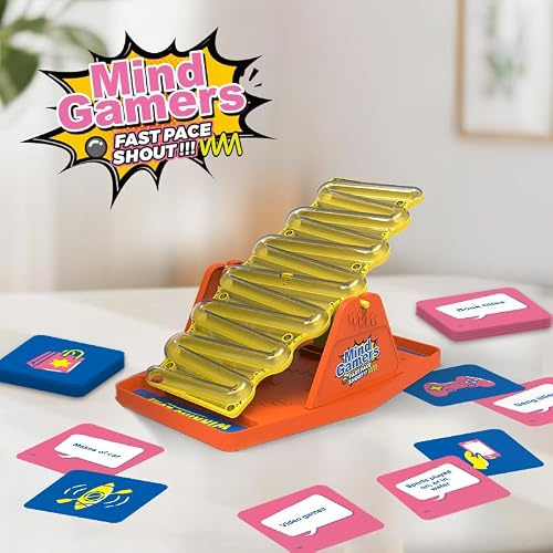 Tilt 'N' Shout Schnelllebiges Familienpartyspiel, Interaktiver Marmor Lauf Timer Think Words Gesellschaftsspiele FüR Erwachsene Mit 150 Kategorien Perfekt FüR Spieleabende (A)