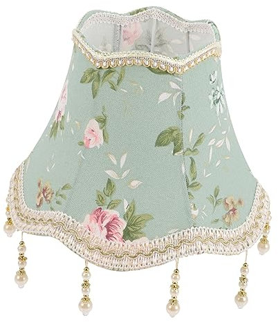 HYTROVE Tischlampenschirm Makramee Vintage Lampenschirm mit Perlen für Tischlampe Stehlampe Einfach zu Installieren für Wohnzimmer Schlafzimmer Büro Warmes