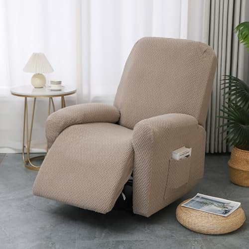 Couchabdeckung, Funktionelles Dickes Plüsch Fabic Waschable, Sofa Slippcover Couch Möbel Beschützer Dicke Plüsch Fabic(Light Grey,2/6 Tablets)