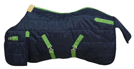 MotiveTech Pferdedecke, Weidedecke, Atmungsaktiv, Wasserdicht, Winddicht, Warm, Schutz für Pferde, Regendecke, Pferdebekleidung, 90cm