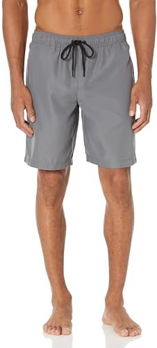 Amazon Essentials Bañador de 23cm con Forro de Malla, Bolsillos y Cierre con Cordón Hombre, Color Carbón, XXL