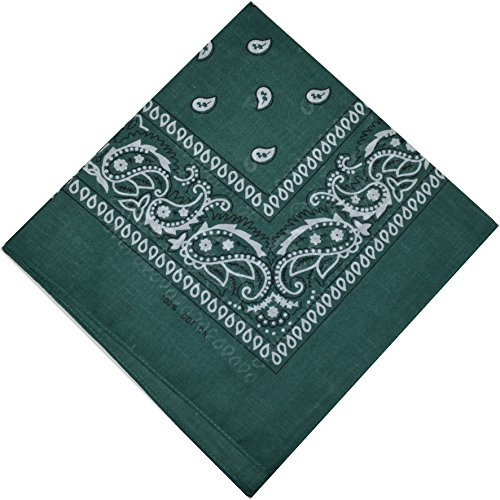 Foulards et écharpes, bandana de motard, de nickel, de tête, en coton, protège-dents, foulard, de pirate, vert bouteille